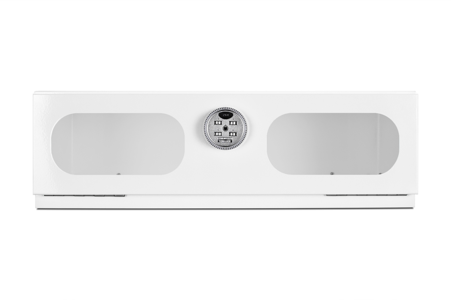 Interior locking compartment with combination lock and front windows for use with select Accucold and Summit refrigerators